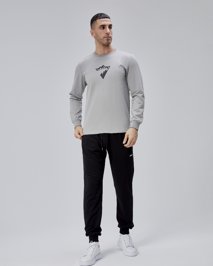 Resim Paul&More Erkek Sweat Manzara Baskı O Yaka