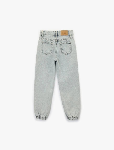 Resim Koton Kız Çocuk Jean Pantolon 6Wkg40021Ad