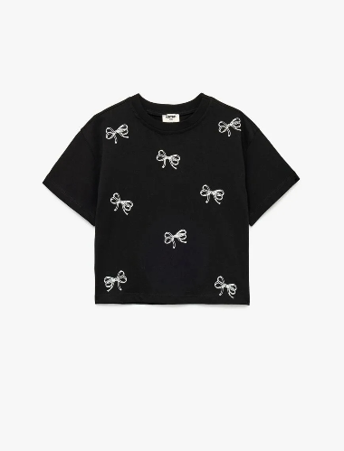 Resim Koton Kız Çocuk T-shirt 6SKG10041AK