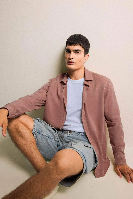 Resim Defacto Erkek Uzun Kol Gömlek B2907AX/BR496