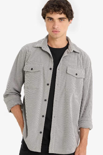 Resim Defacto Erkek Uzun Kol Gömlek F1518AX/GR454