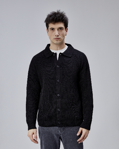 Resim Paul&More Erkek Hırka Bebe Yaka Düğmeli