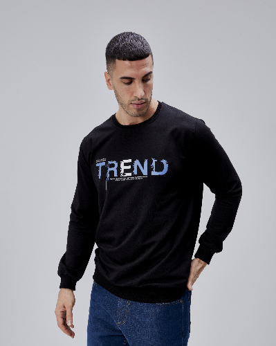 Resim Paul&More Erkek Sweat Trend Baskı 0 Yaka 2 İp