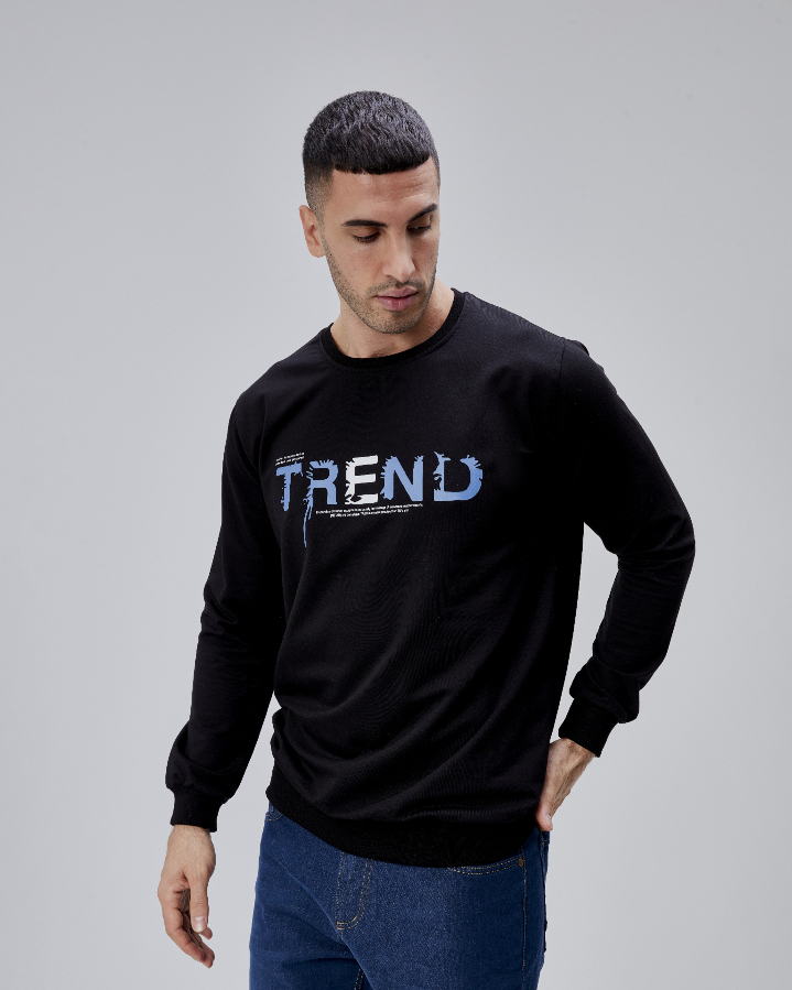 Resim Paul&More Erkek Sweat Trend Baskı 0 Yaka 2 İp