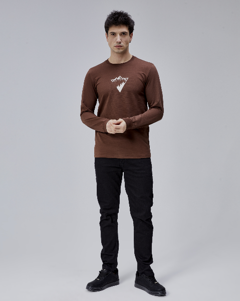 Resim Paul&More Erkek Sweat Manzara Baskı O Yaka