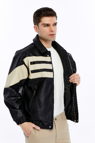 Resim Trender Erkek Deri Mont ve Ceket