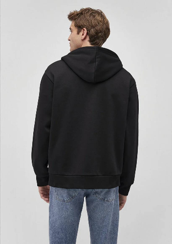 Resim Mavi Kapüşonlu Erkek Sweatshirt M0S10277-900