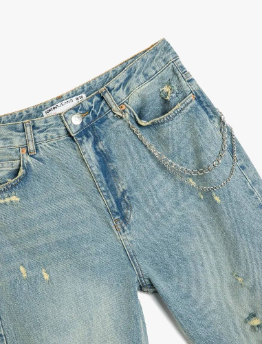 Resim Koton Kadın Jean Pantolon 5SAL40022MD