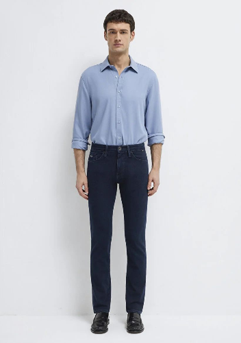 Resim Mavi Marcus Erkek Jean Pantolon M00351A2971