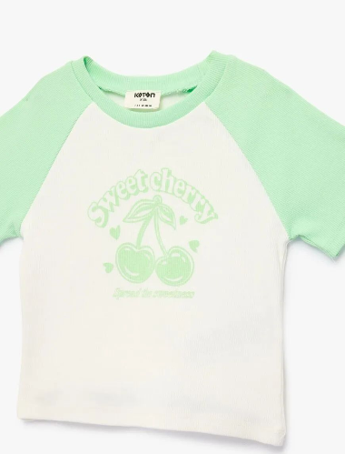 Resim Koton Kız Çocuk T-shirt 6SKG10145AK