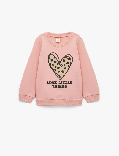 Resim Koton Kız Bebek Sweat 6Wmg10066Ak