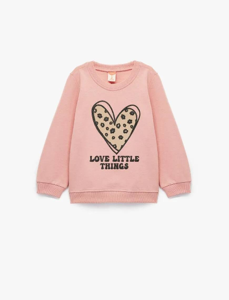 Resim Koton Kız Bebek Sweat 6Wmg10066Ak