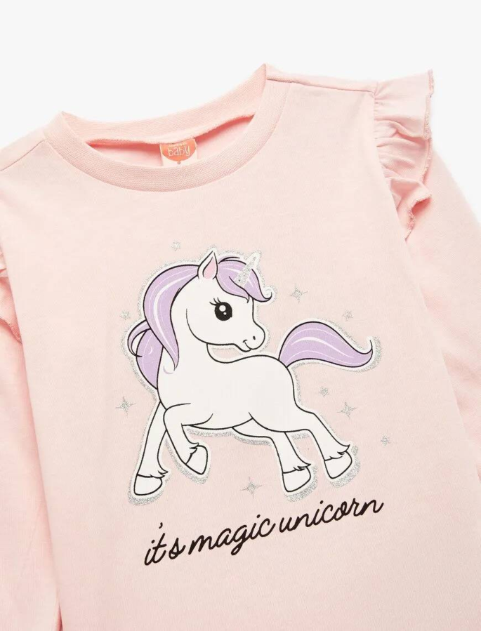 Resim Koton Kız Bebek Sweat 6WMG10119AK