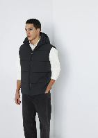 Resim Mavi Kapüşonlu Erkek Yelek M0110744-71379