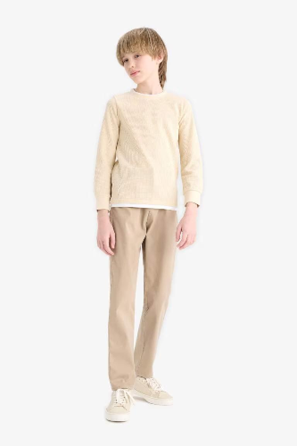 Resim Defacto Erkek Çocuk  Kanvas Pantolon U3254A6/BG716