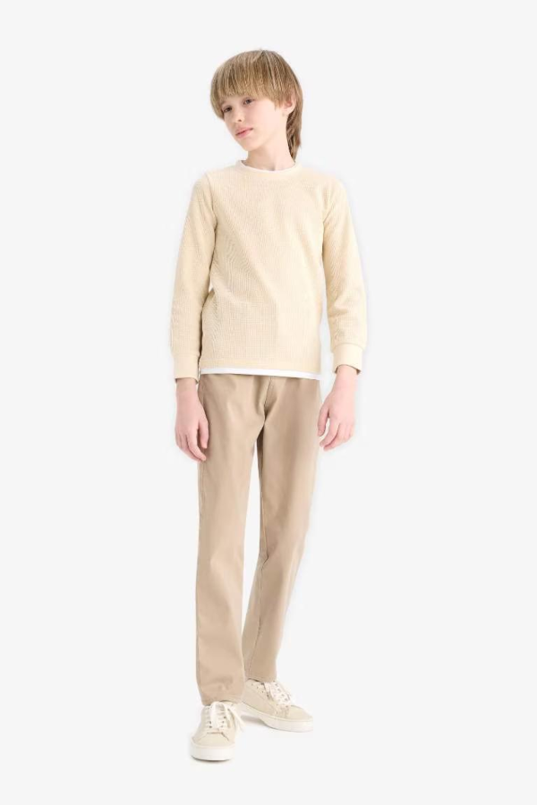 Resim Defacto Erkek Çocuk  Kanvas Pantolon U3254A6/BG716