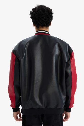 Resim Defacto Erkek Deri Mont F8598AX/BK27