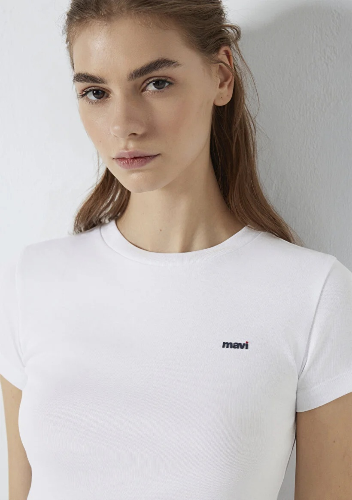 Resim Mavi Kadın T-shirt M1613848-620