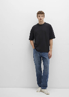 Resim Mavi Erkek T-shirt M0613113-900