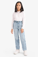Resim Defacto Kız Çocuk  Jean Pantolon E6181A8/NM39