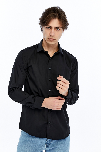 Resim Süvari Wonder Slım Uzun Erkek Gömlek Gm1007100695