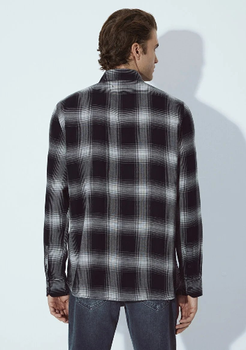 Resim Mavi Erkek Uzun Kol Gömlek M0211770-91367