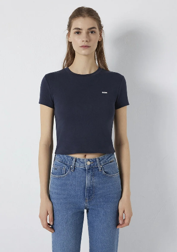 Resim Mavi Kadın T-shirt M1613848-85315