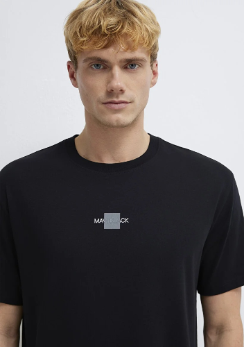 Resim Mavi Erkek T-shirt M0613132-900