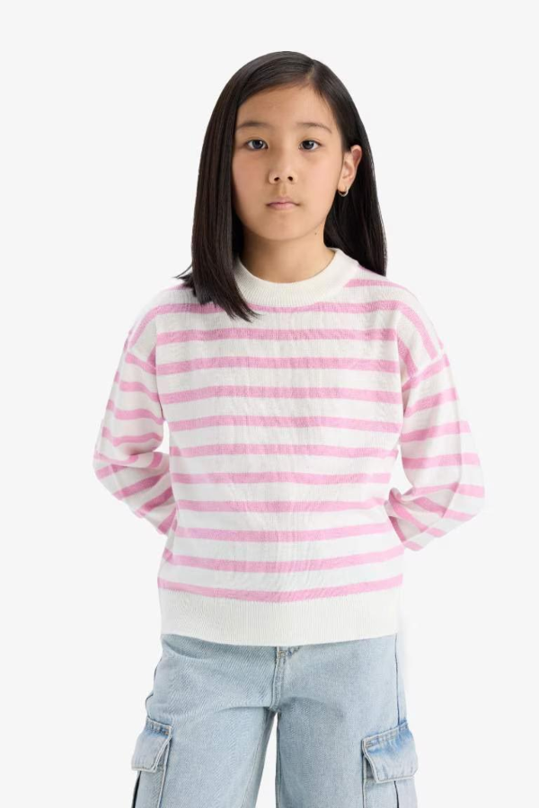 Resim Defacto Kız Çocuk  Kazak C6903A8/PN444