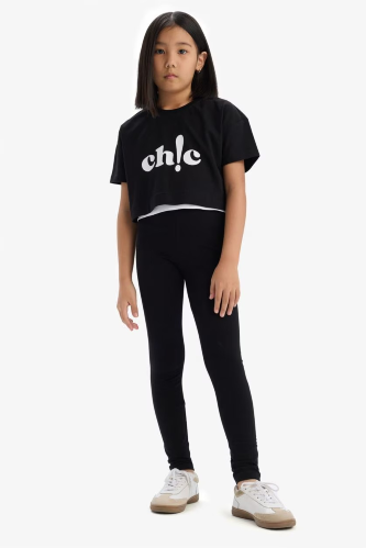 Resim Defacto Kız Çocuk Tayt B5654A8/BK81