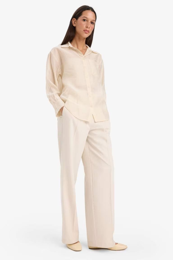 Resim Defacto Kadın Uzun Kol Gömlek E3866AX/BG354