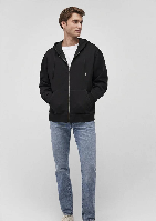 Resim Mavi Kapüşonlu Erkek Sweatshirt M0S10277-900