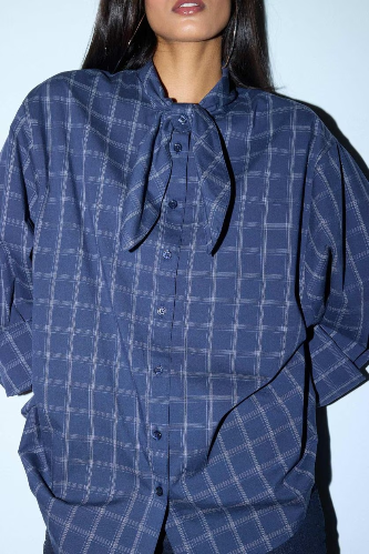 Resim Defacto Kadın Uzun Kol Gömlek G8621AX/NV256