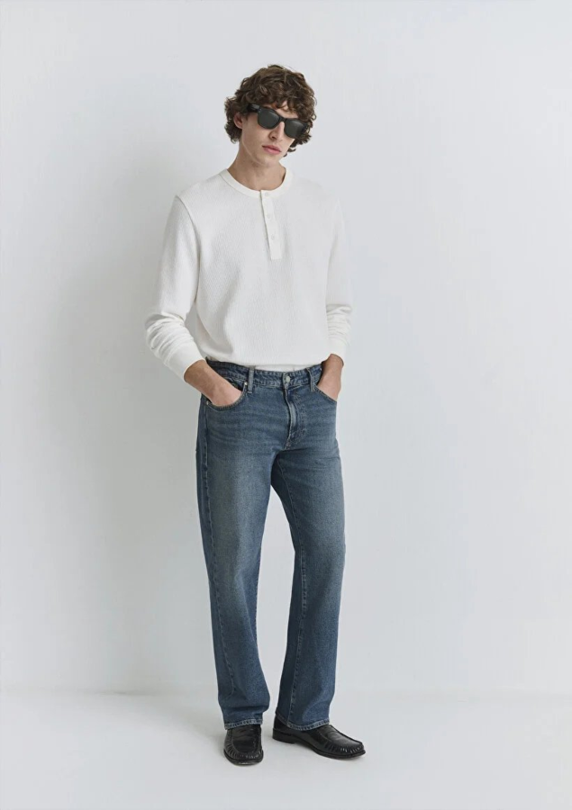 Resim Mavi Marlon Erkek Jean Pantolon M0019166-87850