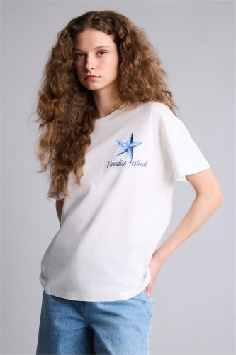 Resim Defacto Kadın T-shirt G9005AX/WT32