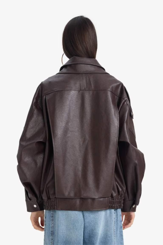 Resim Defacto Kadın Deri Mont G0701AX/BR444