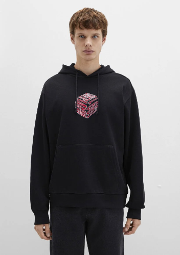 Resim Mavi 1991 Kapüşonlu Erkek Sweat M0S10397-900