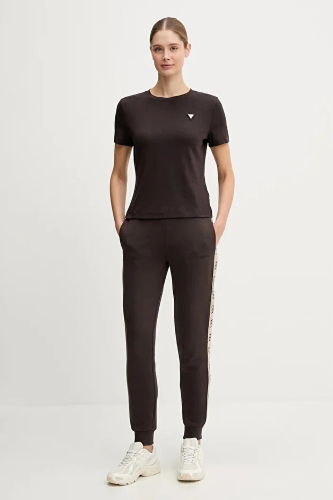 Resim Guess Athleisure  Kadın  T-shirt V6RI17KD741-A10K Sonıa Cn Ss T-Shırt