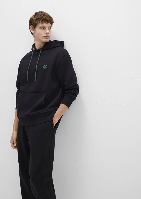 Resim Mavi Kapüşonlu Erkek Sweatshirt M065809-900