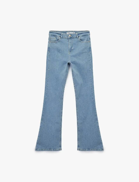 Resim Koton Kadın Jean Pantolon 6Wal40016Md