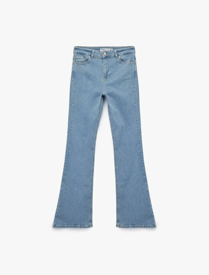 Resim Koton Kadın Jean Pantolon 6Wal40016Md