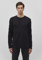 Resim Mavi Uzun Kol Erkek T-Shirt M0611925-900