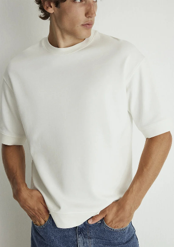 Resim Mavi Erkek T-shirt M0611614-70057