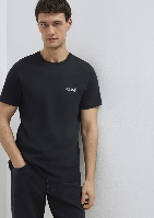 Resim Mavi Basıc Erkek T-Shirt M0610360-900