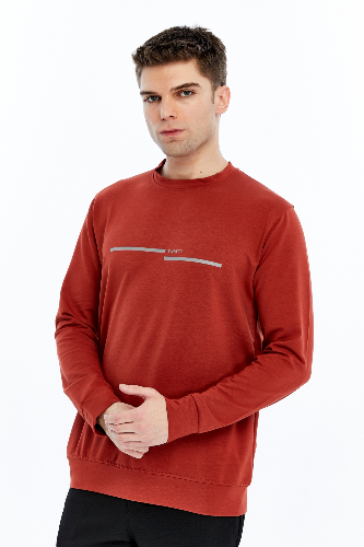 Resim Paul&More Erkek Sweat What Baskı 0 Yaka 2 İp