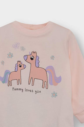 Resim Defacto Kız Bebek  Sweat Takım F7201A5/PN350