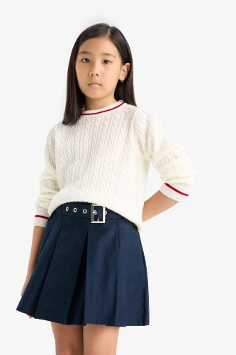 Resim Defacto Kız Çocuk  Kazak E7740A8/ER233