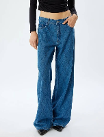 Resim Koton Kadın Jean Pantolon 5Wal40155Md