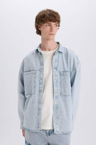 Resim Defacto Erkek Uzun Kol Gömlek D8333AX/NM63