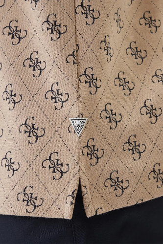 Resim Guess  Erkek  T-shirt M6GP04K3073-FMAZ Ss All Over 4G Jacqaurd Polo